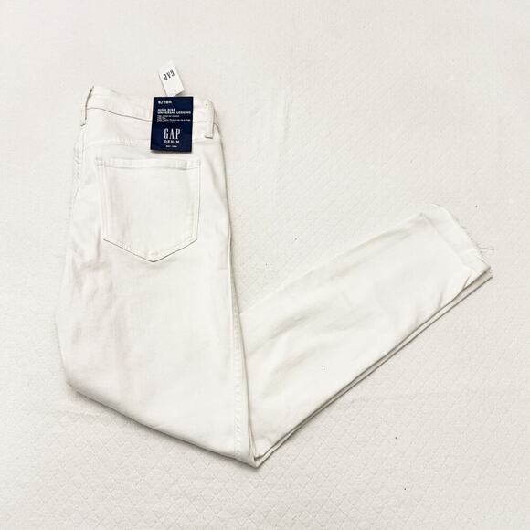 GAP High Rise Universal Legging White Denim Jeans Size 6/28 NWT - Picture 8 of 8